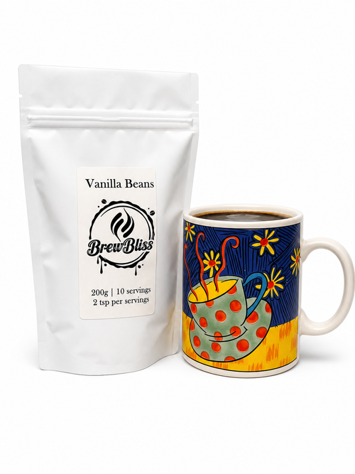 Brew Bliss - Coffee & Tea Flavor Booster, Vanilla Bean 200g (BETA)